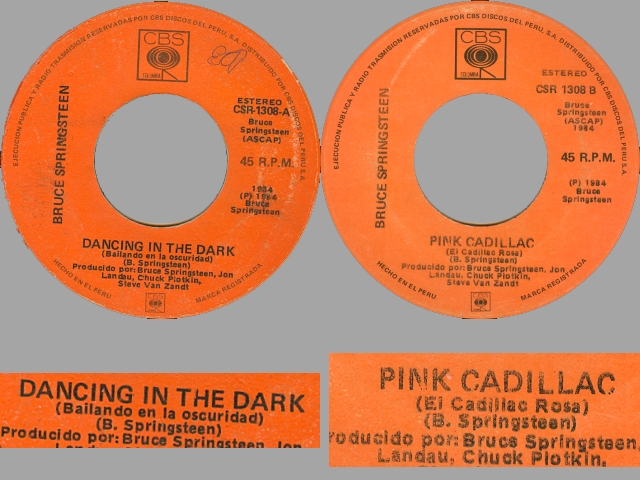Bruce Springsteen - DANCING IN THE DARK / PINK CADILLAC